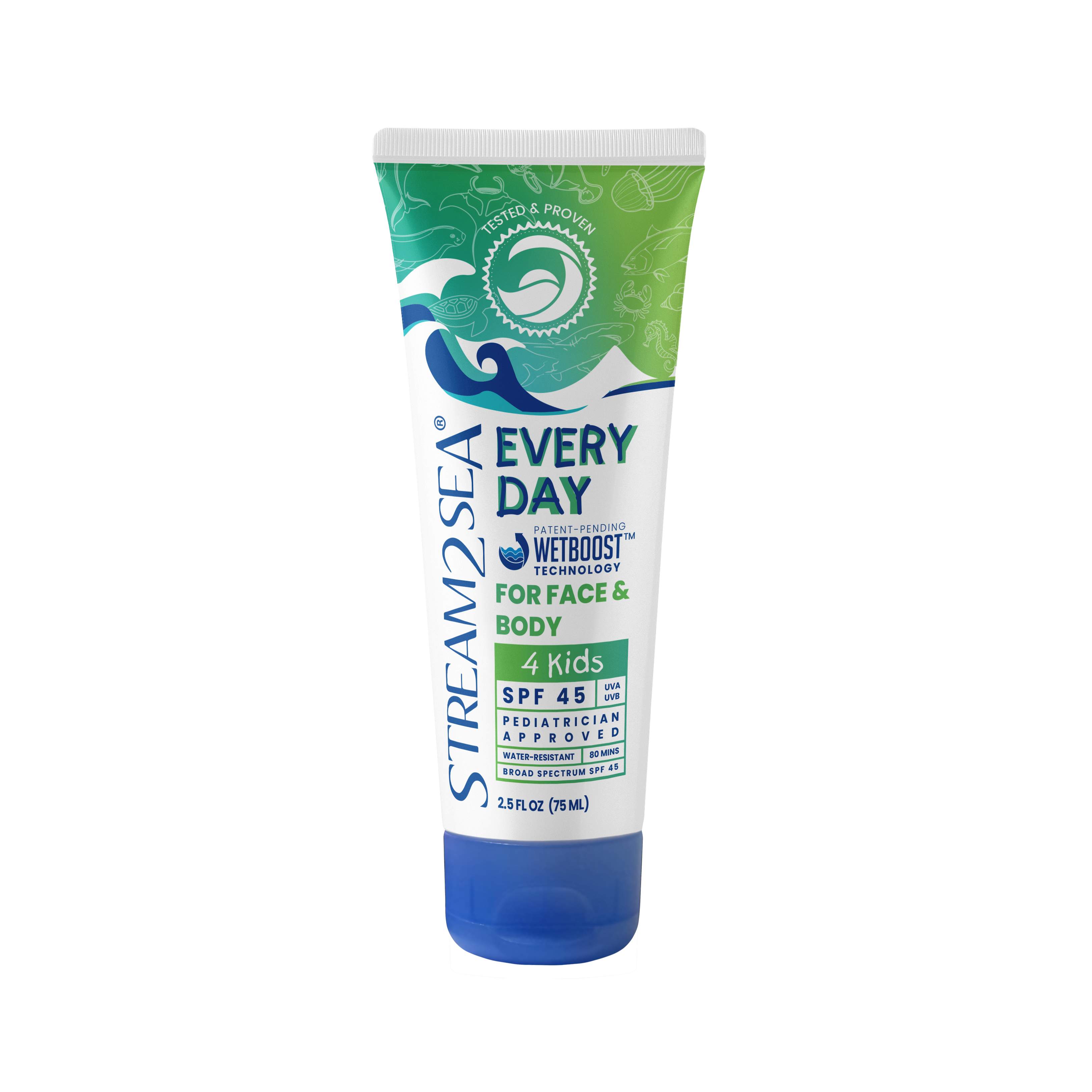 Stream2Sea Everyday Mineral Sunscreen for Kids, SPF 45+