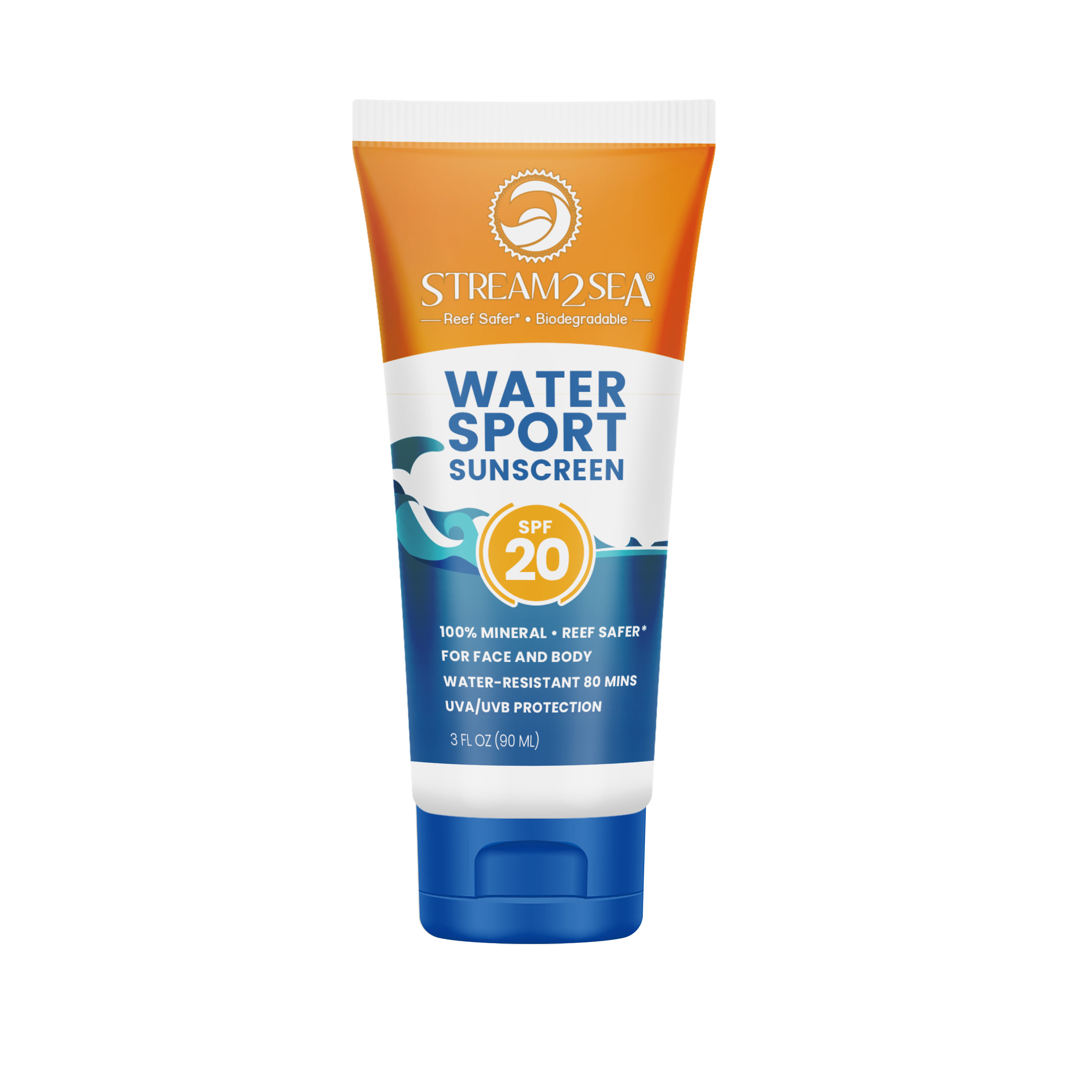Stream2Sea Sunscreen for Face & Body, SPF 20+
