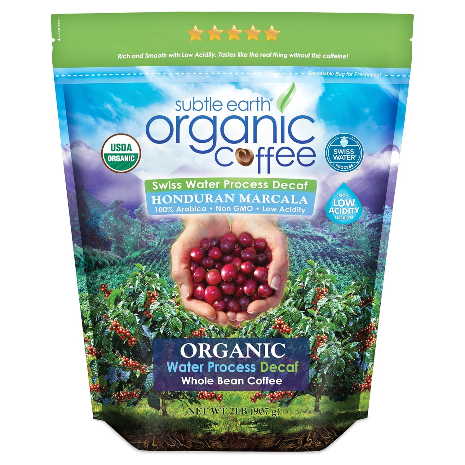 Subtle Earth Organic Decaf Coffee