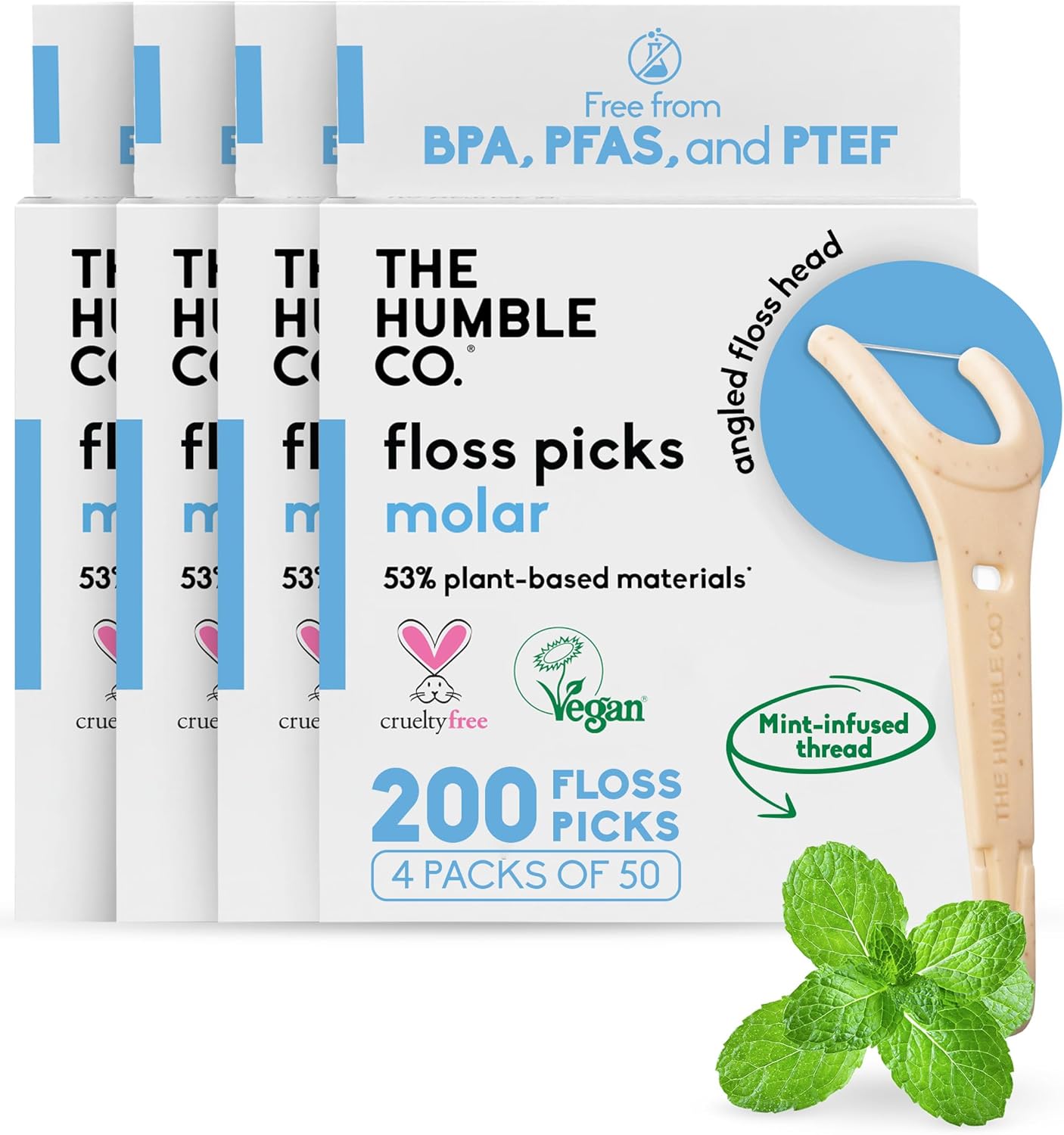 The Humble Co. Plant-Based Materials Floss Picks