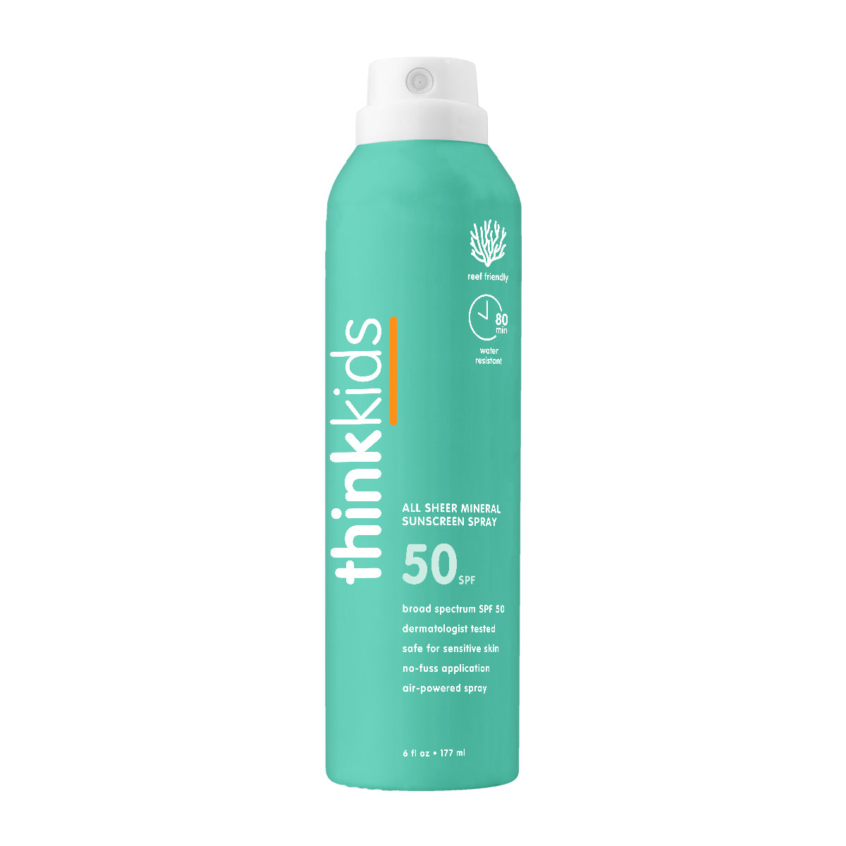 ThinkSport Kids Safe Sunscreen Spray, SPF 50