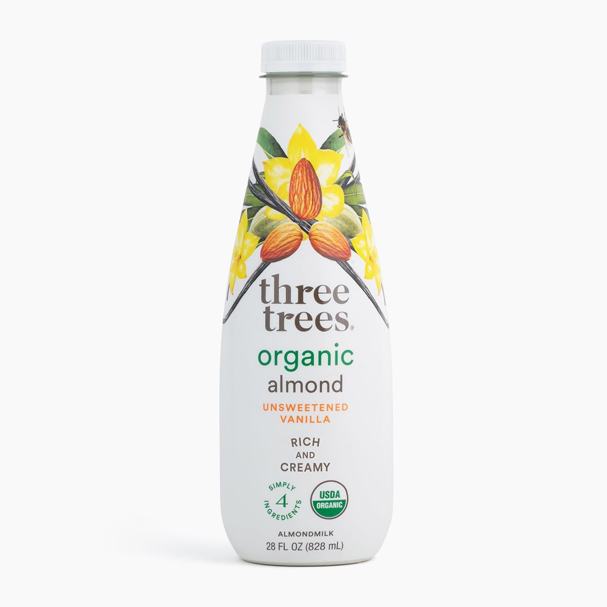 Three Trees Almond, Organic, Unsweetened Vanilla
