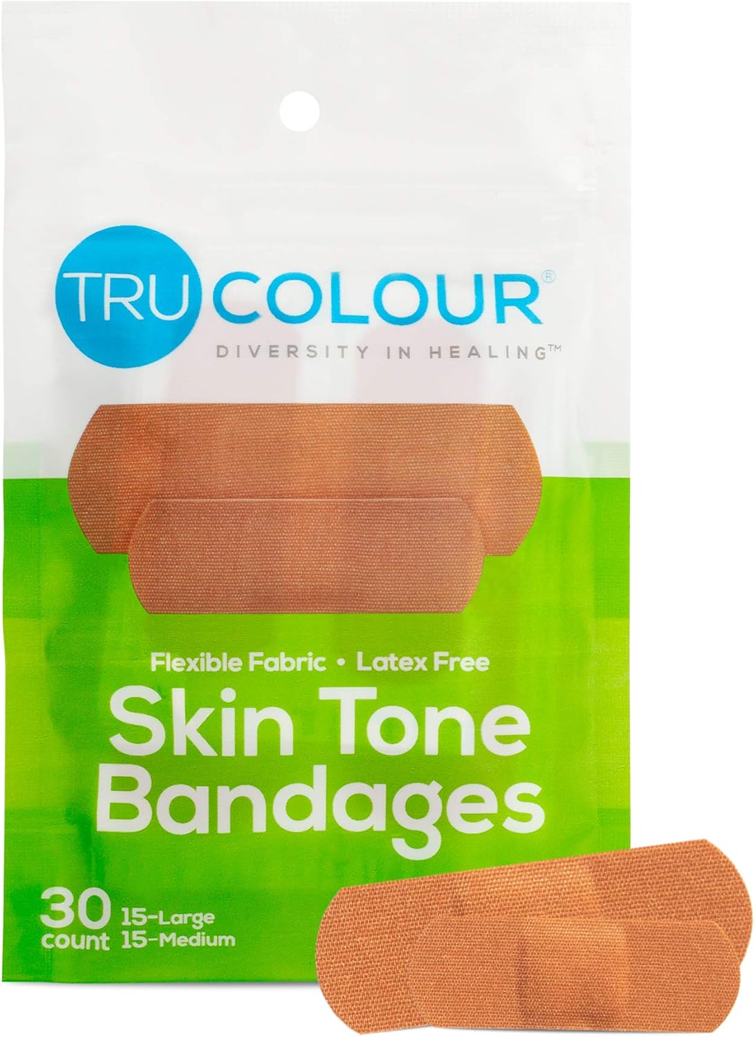 TRU COLOUR Skin Tone Bandages Diversity in Healing (olive)