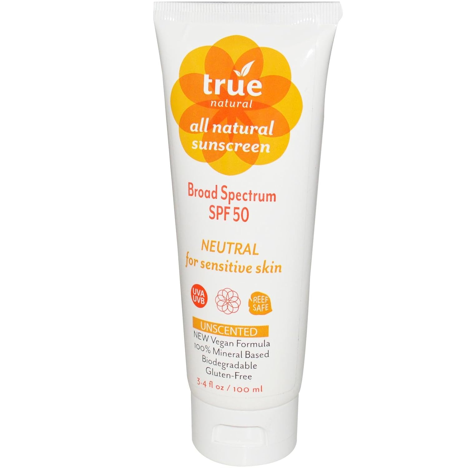 True Natural Neutral Sunscreen for Sensitive Skin, SPF 50