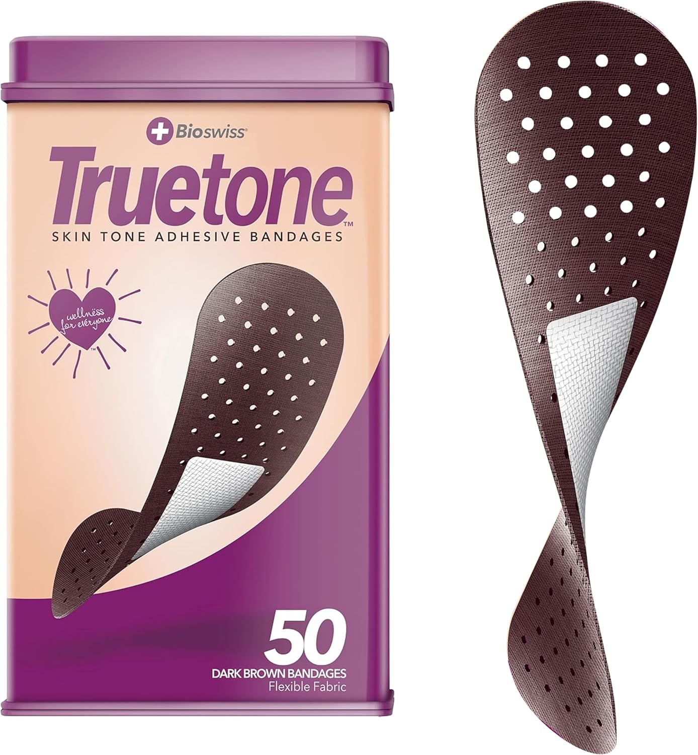 Trutone Skin Tone Adhesive Bandages Dark Brown