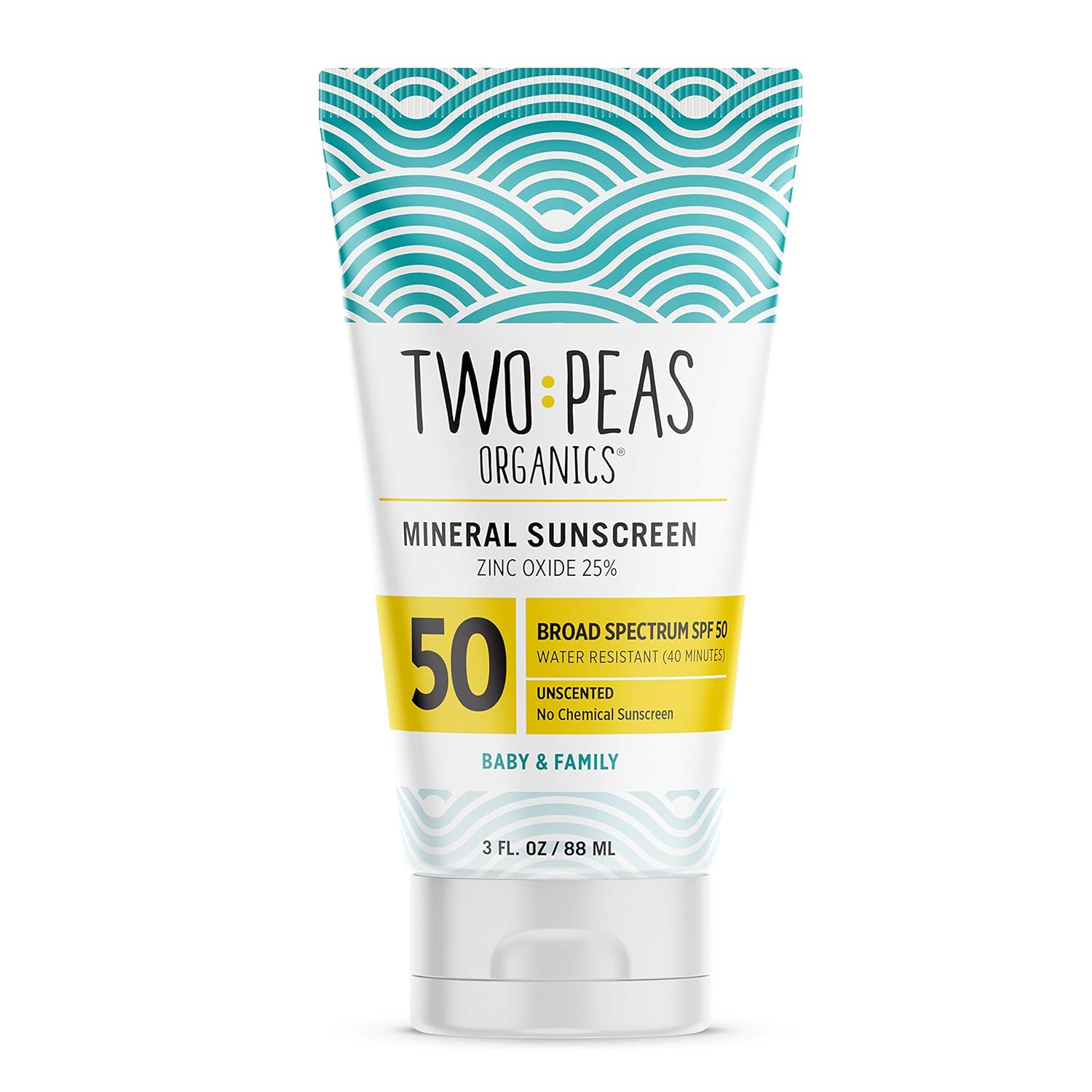 Two Peas Organics Mineral Sunscreen, SPF 30
