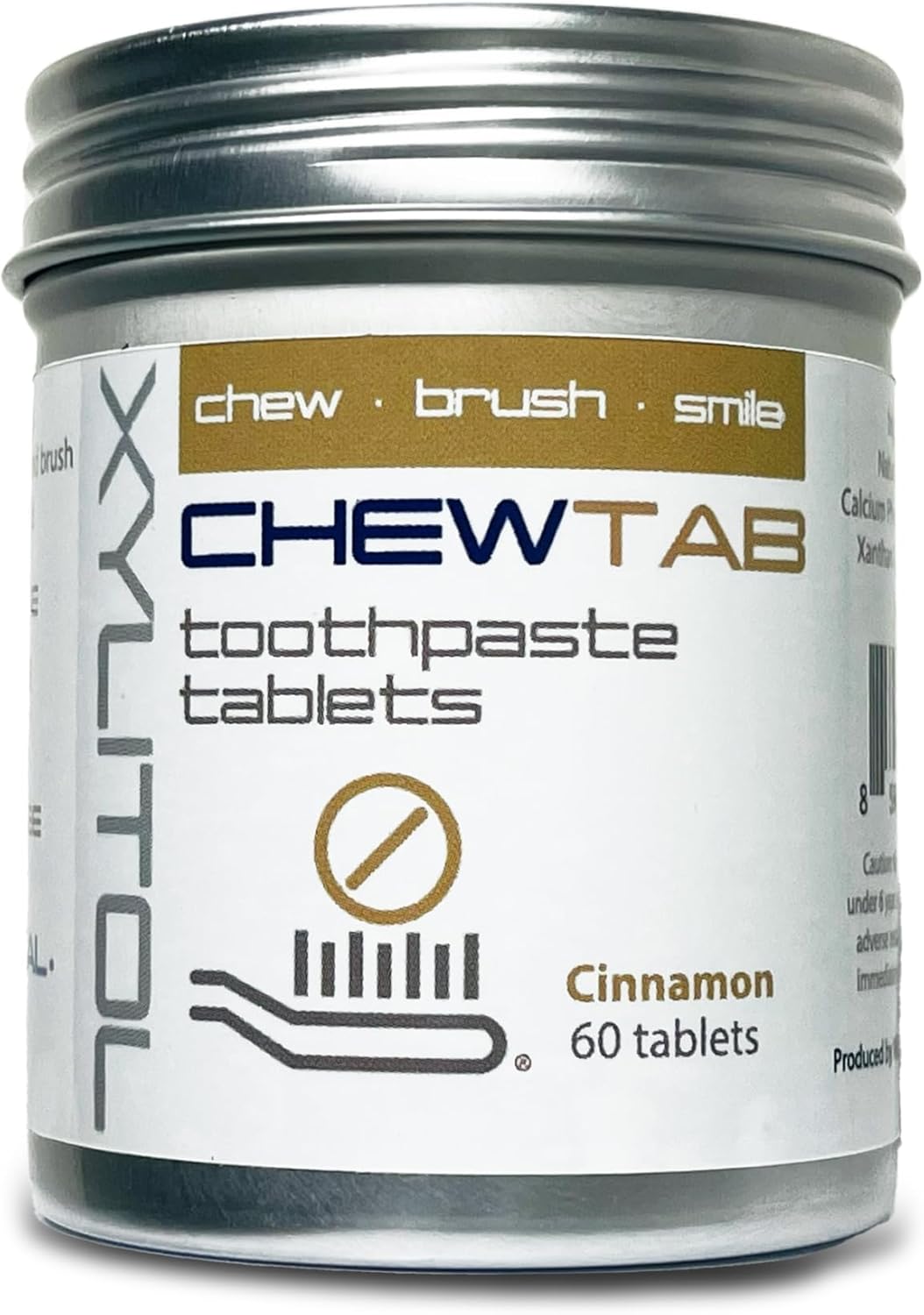 WELdental Chewtab Toothpaste Tablets Zero Waste, Cinnamon