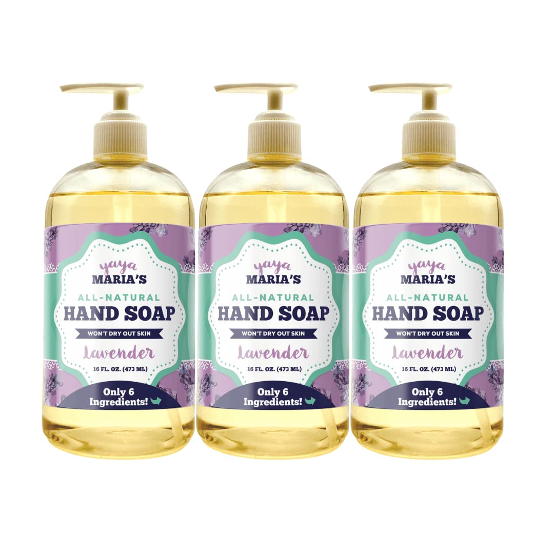 Yaya Maria Natural Hand Soap (Lavender, Lemongrass, or Spearmint)